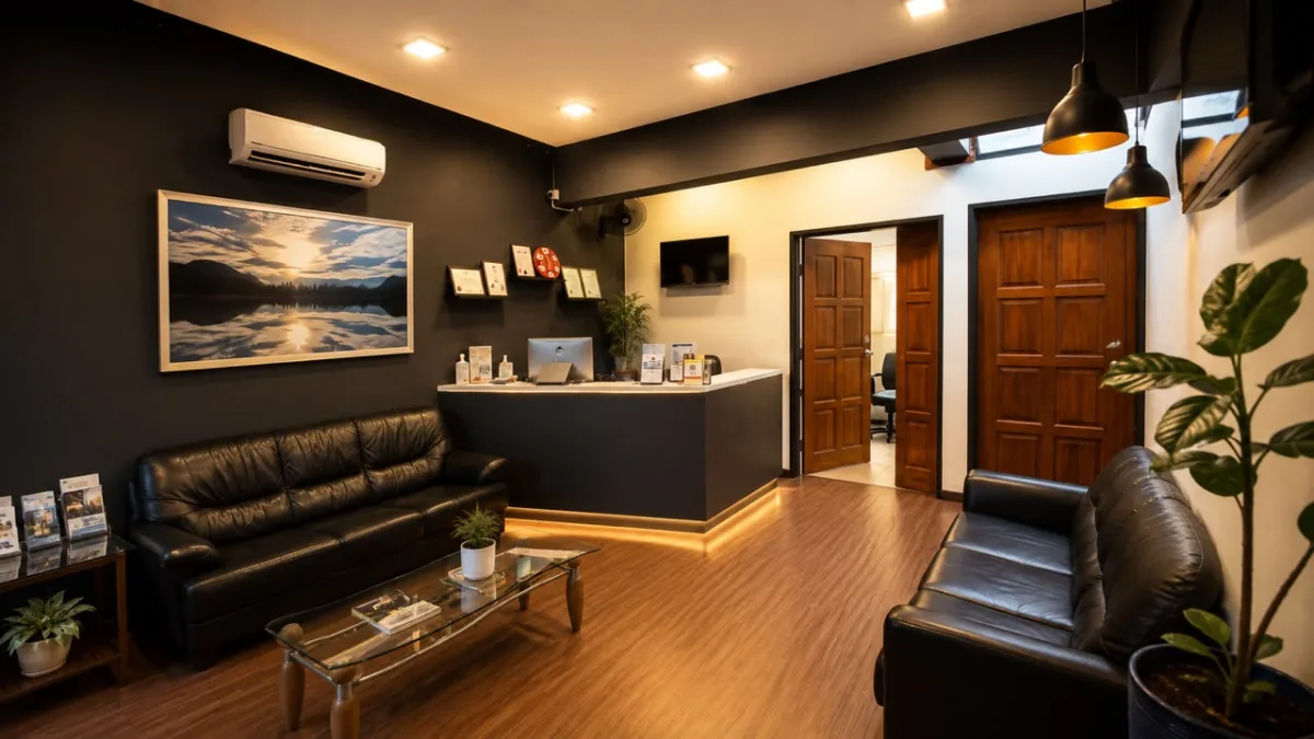 The waiting area inside Klinik Pergigian Genting, 217A Jalan Genting Kelang, Setapak