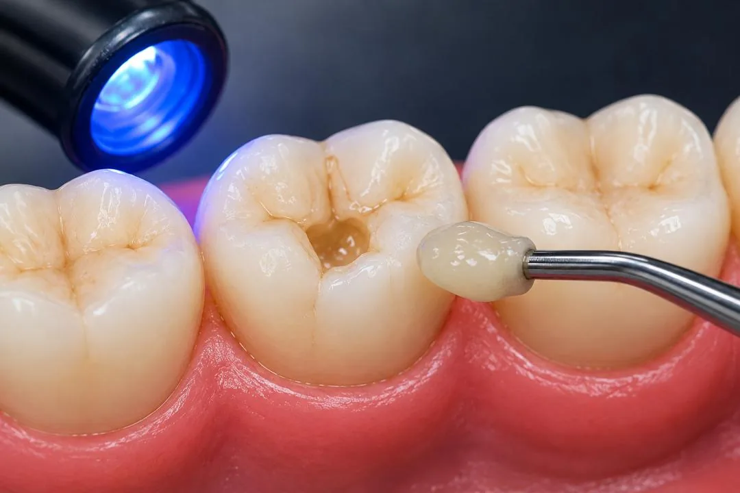 Tooth-coloured filling at Klinik Pergigian Genting, Setapak